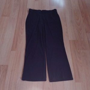 Black Nylon Dressbarn Elastic Waist Pants  size Petite Med.NWOT